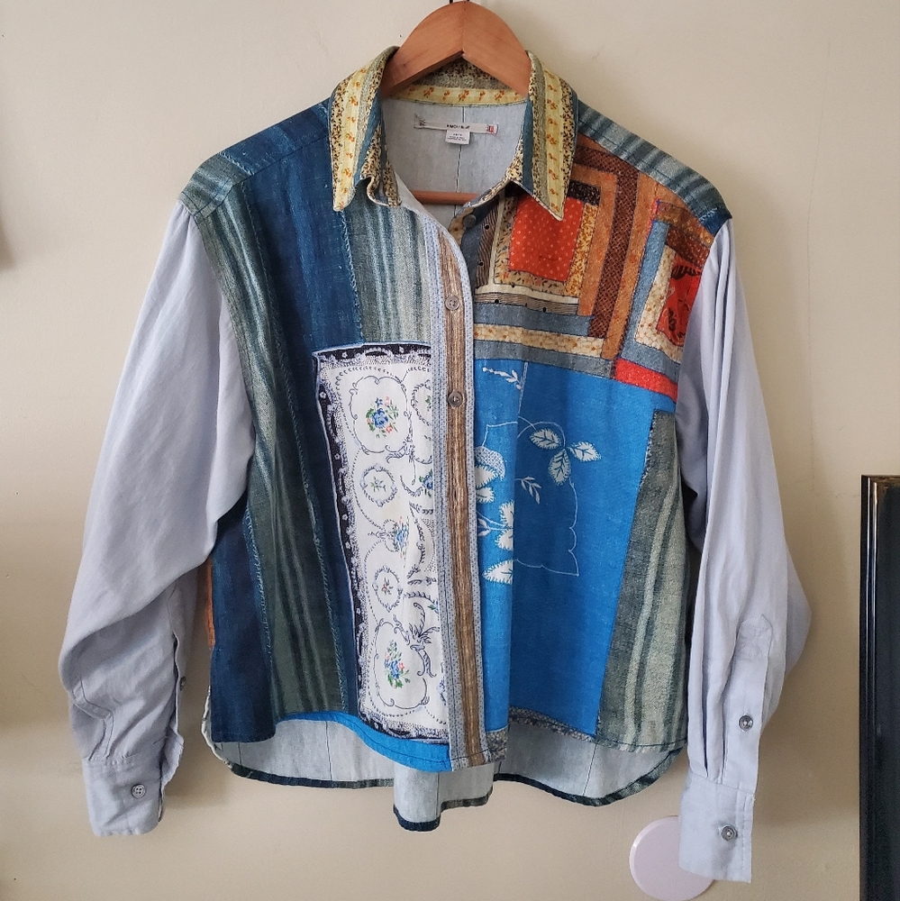 Colorful Patchwork Shirt - image 5